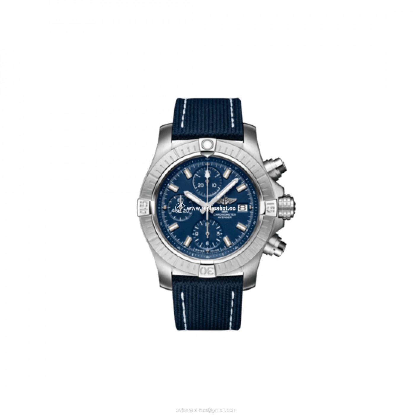 Breitling Avenger A13385101C1X1 Automatic Self Wind Mens Stainless Steel Blue