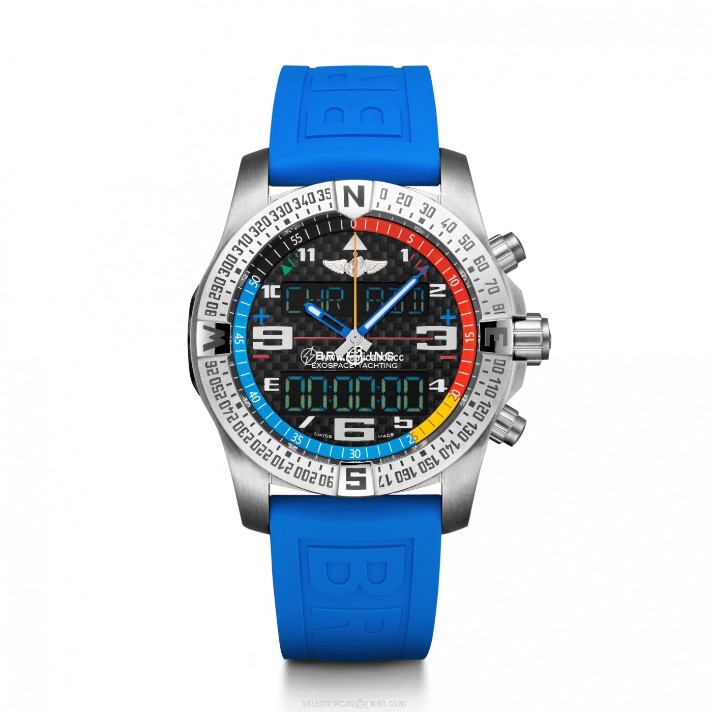 Breitling Professional EB5512221B1S1 Quartz Movement Mens Titanium Blue