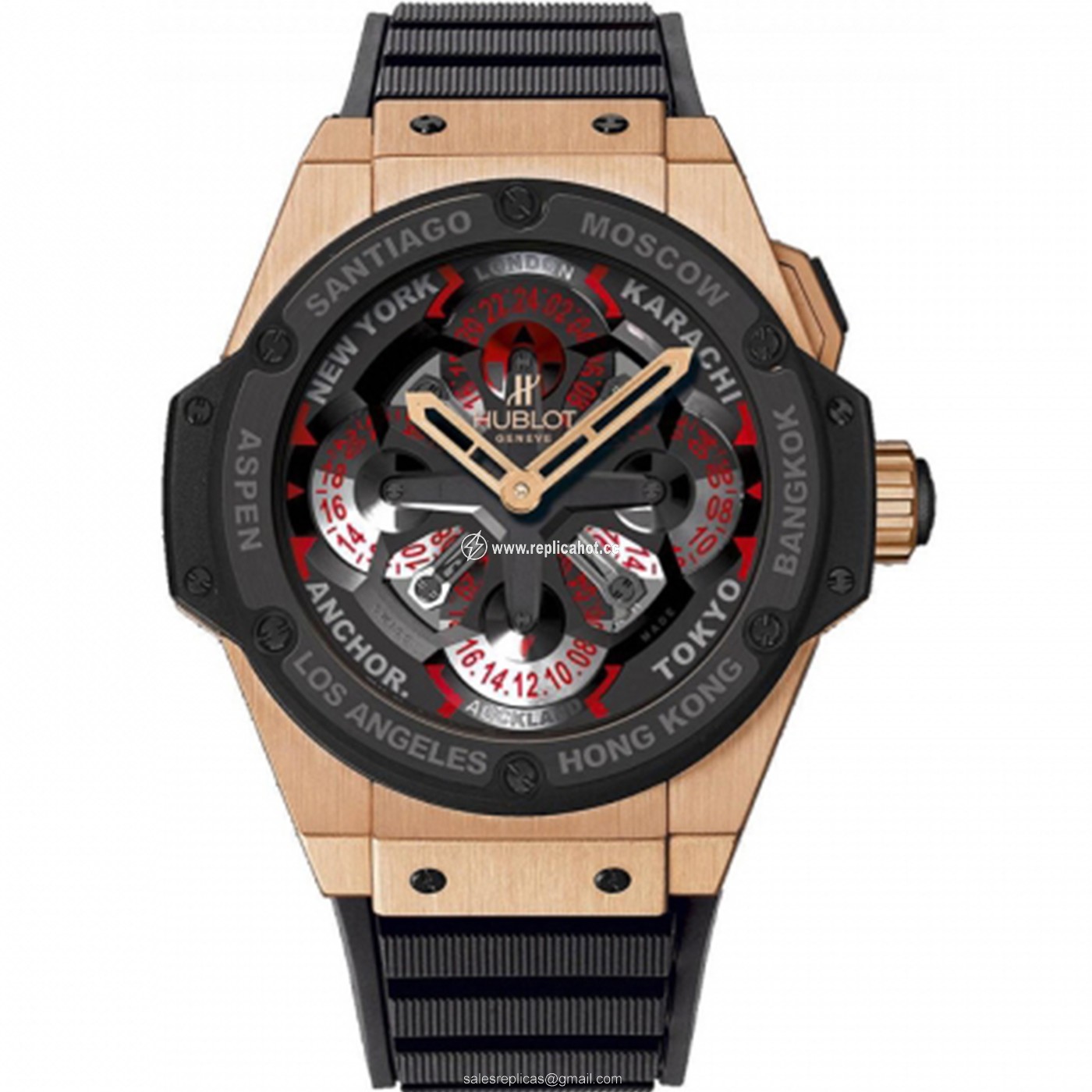 Hublot Big Bang King Power 48mm 771.OM.1170.RX Mechanical with automatic winding Mens 18k Rose Gold Black