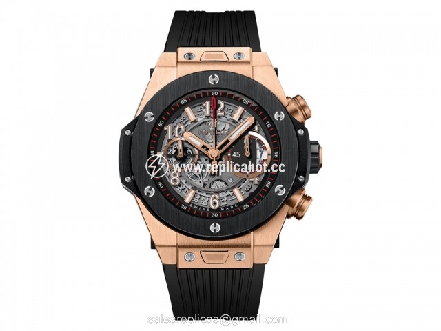 Hublot Big Bang 45 mm 411.OM.1180.RX Mechanical with automatic winding Mens Titanium and King Gold Black