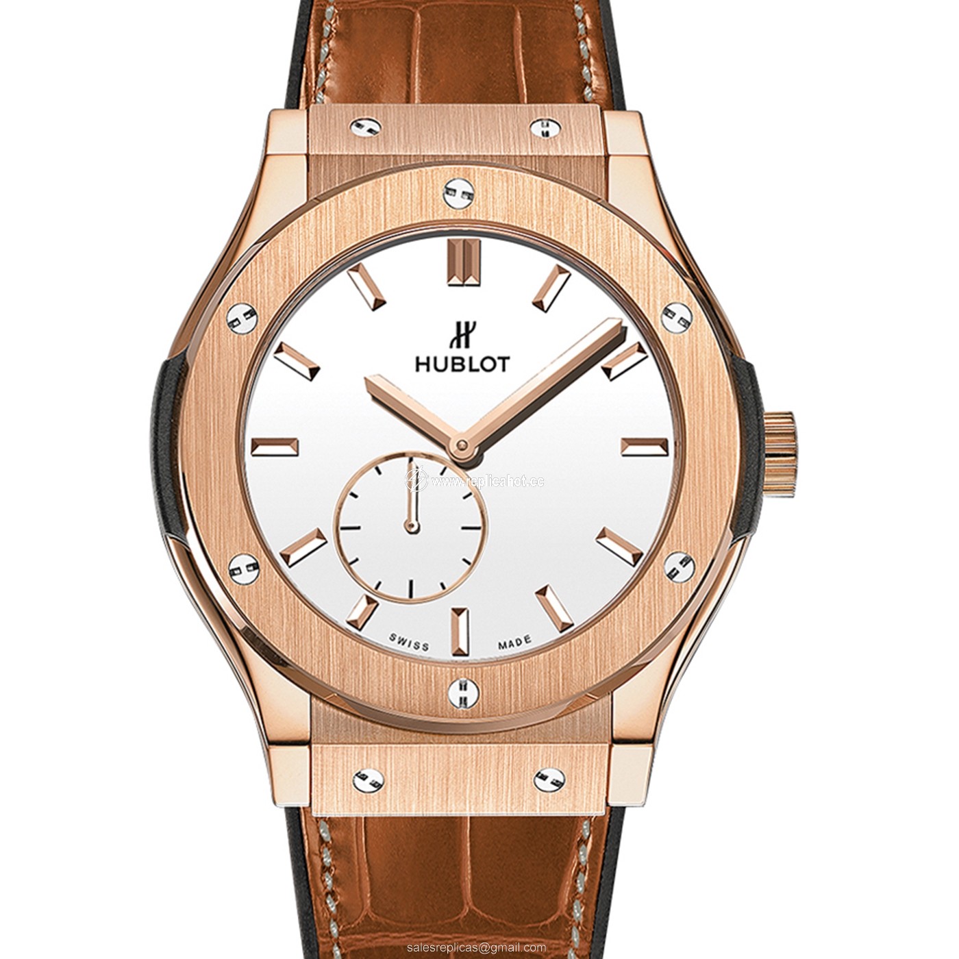 Hublot Classic Fusion 515.OX.2210.LR Mechanical with manual winding Mens 18k Rose Gold Brown