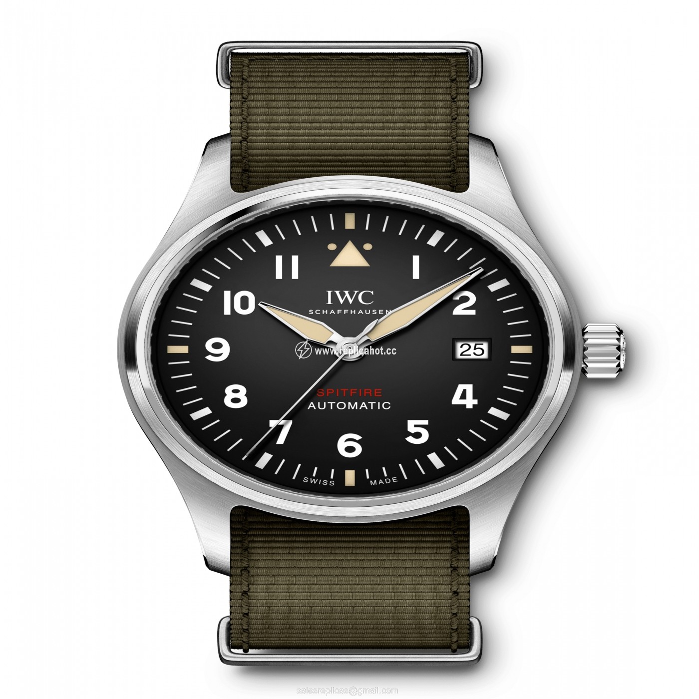 IWC Pilots IW326803 Mechanical with automatic winding Mens Stainless steel Brown