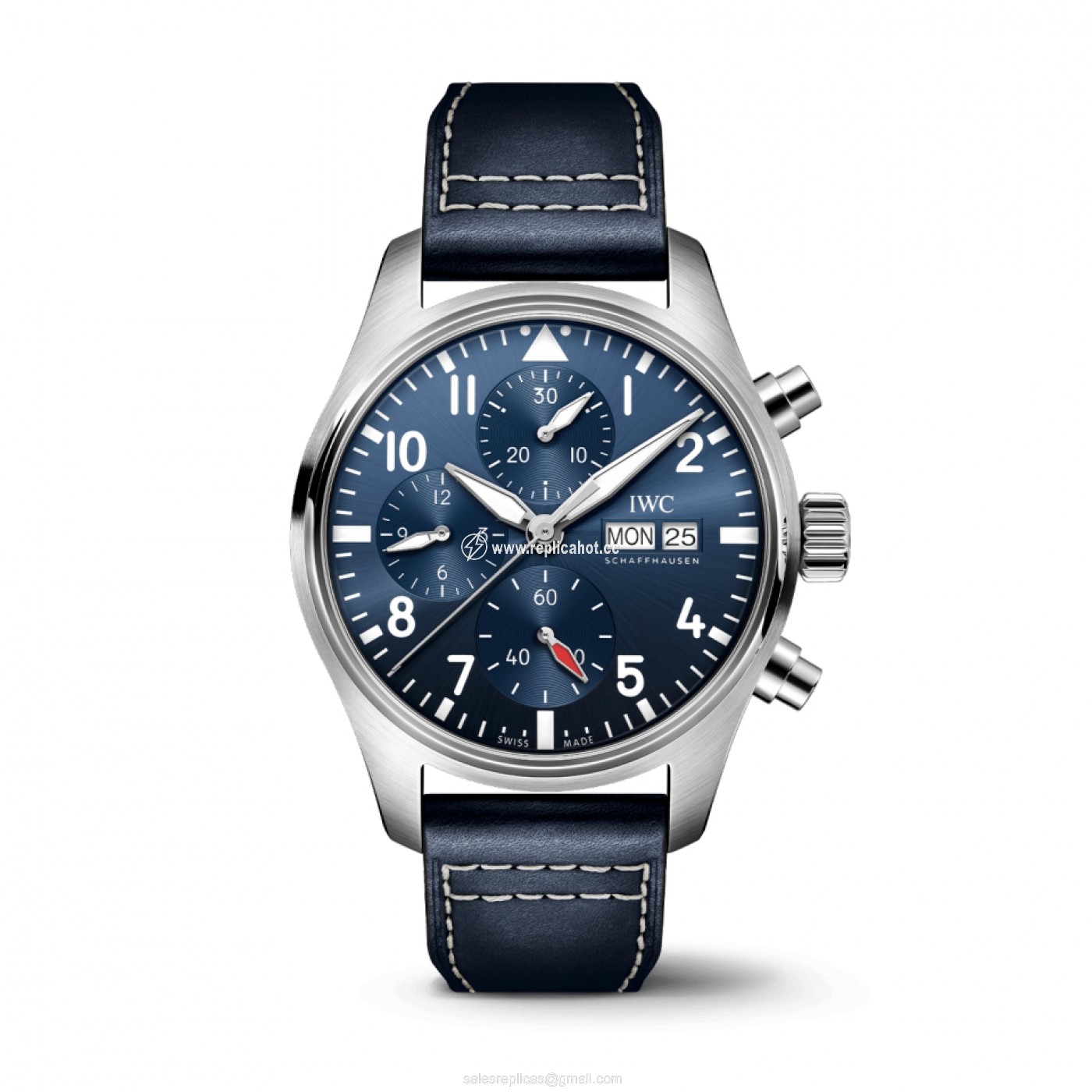 IWC Pilots IW388101 Mechanical with automatic winding Mens Stainless steel Blue