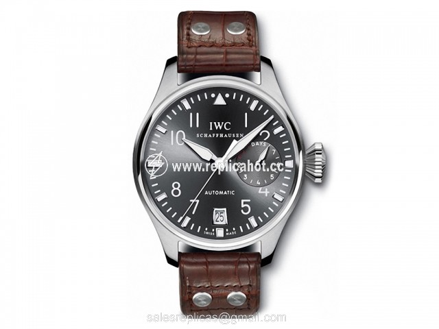 IWC Pilots IW500402 Mechanical with automatic winding Mens White Gold Brown