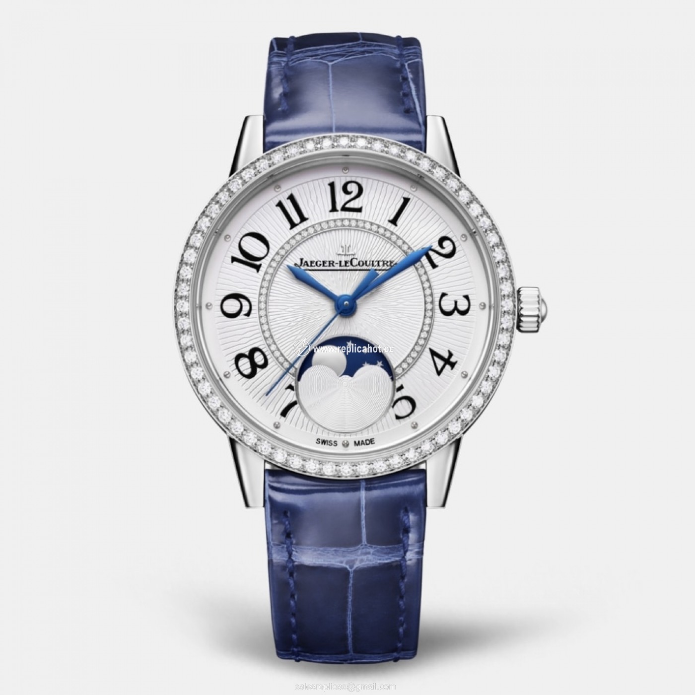 Jaeger LeCoultre Rendez-Vous 3578430 Automatic Self Winding Womens Stainless Steel Shiny Blue