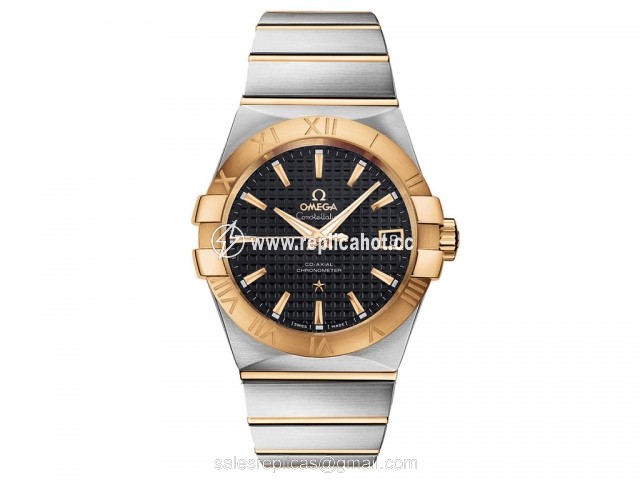 Omega Constellation 123.20.38.21.01.002 Mechanical with automatic winding Mens Stainless Steel & Yellow Gold Gray and Yellow