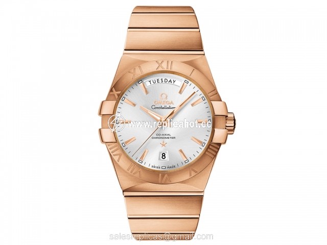 Omega Constellation 123.50.38.22.02.001 Automatic Self Winding Ladies 18k Rose Gold