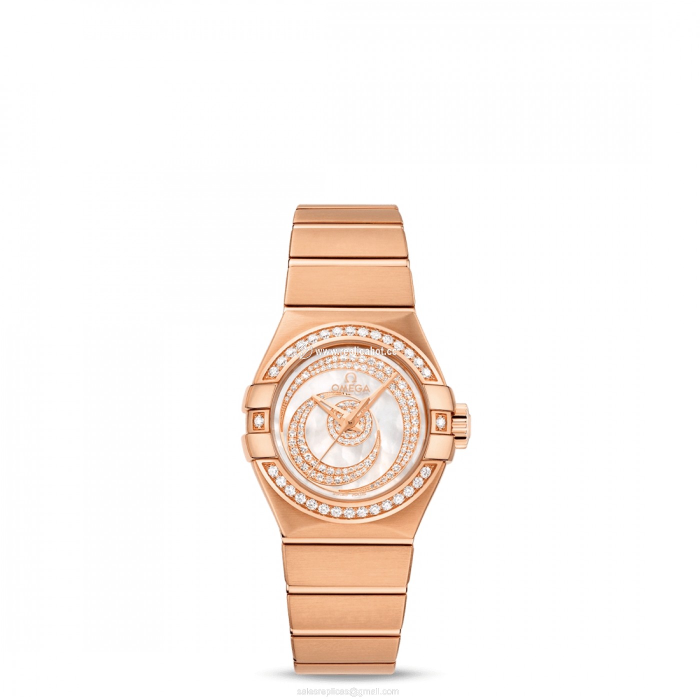 Omega Constellation 123.55.27.20.55.005 Automatic Self Winding Ladies 18k Rose Gold