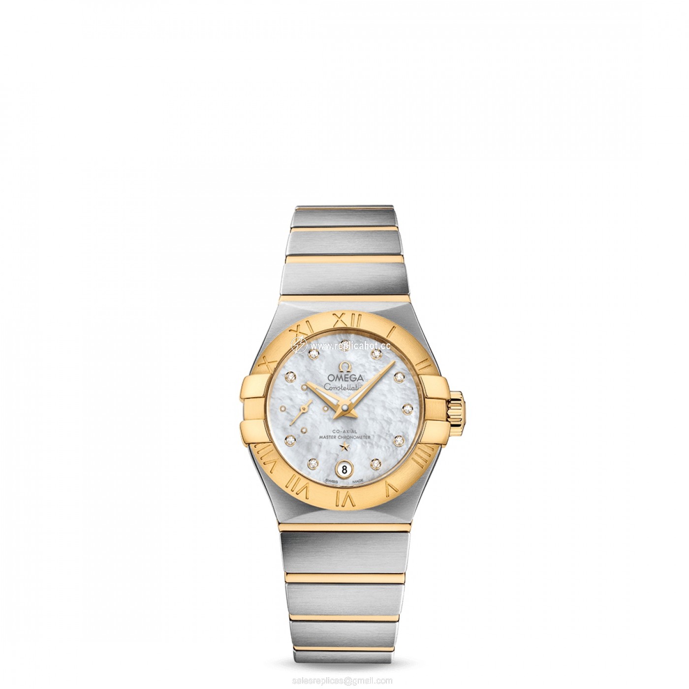 Omega Constellation 127.20.27.20.55.002 Automatic Self Winding Ladies SS/18KYG