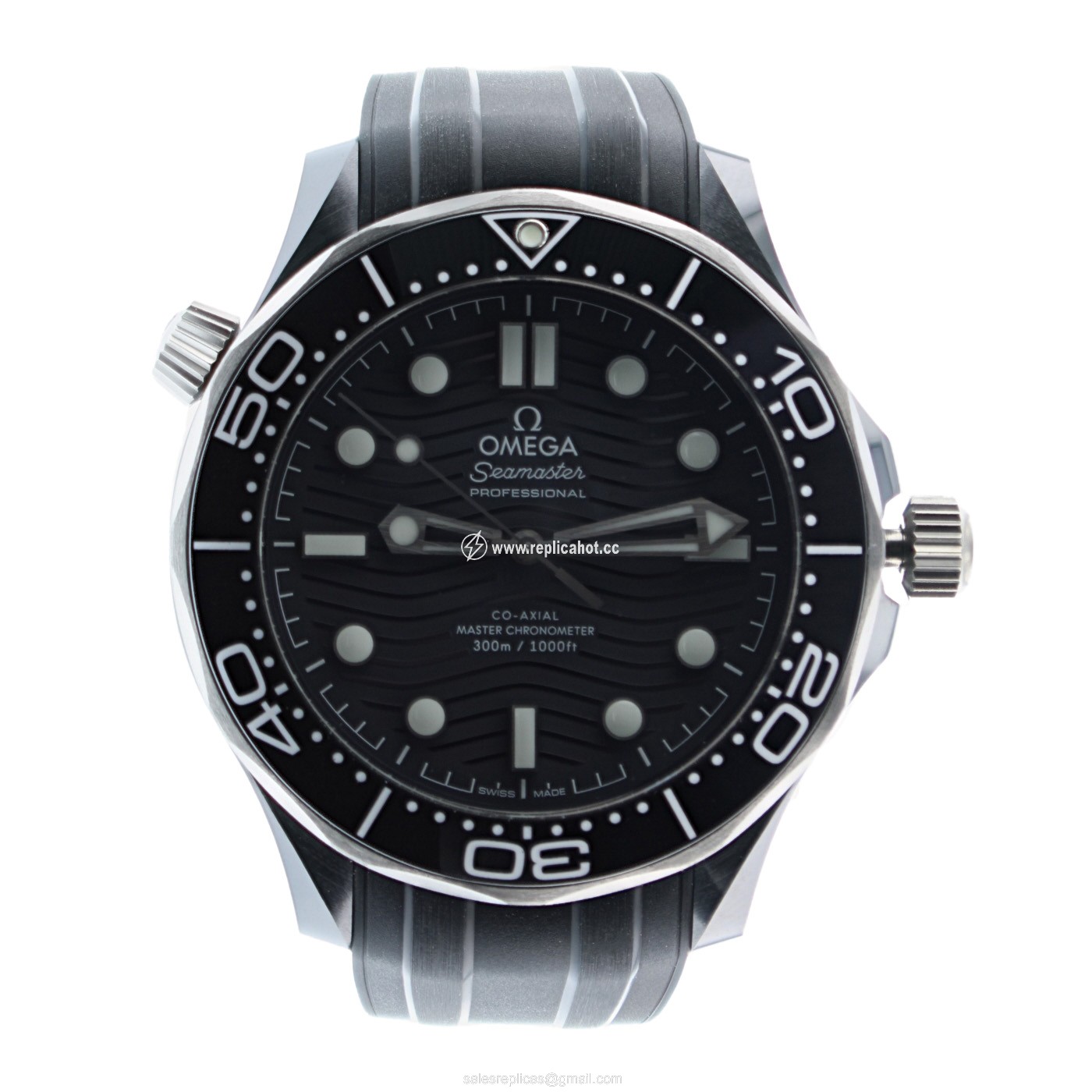 Omega Seamaster 210.92.44.20.01.001 Automatic Self Wind Mens Black Ceramic Black