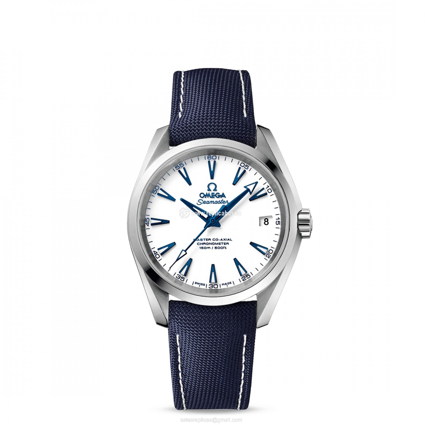 Omega Seamaster 231.92.39.21.04.001 Automatic with Mechanical Winding Mens Stainless Steel Blue/White Lining