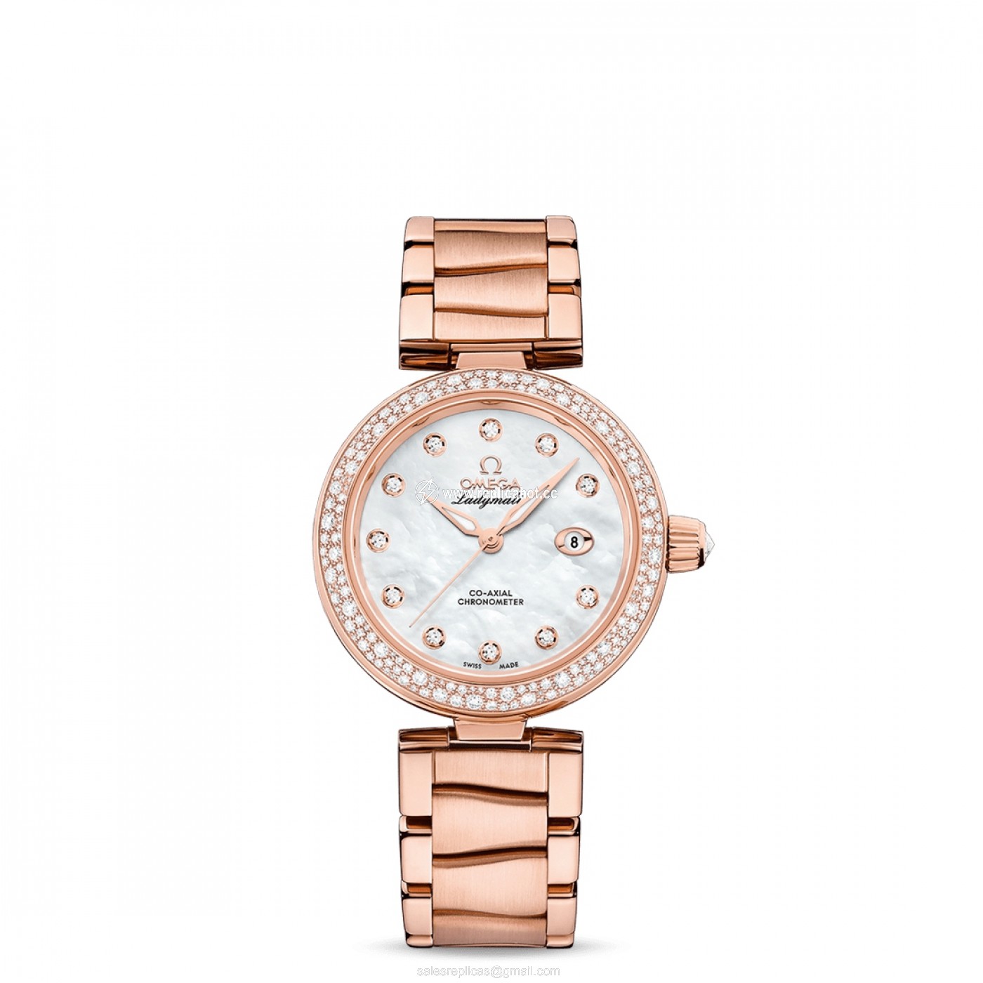 Omega De Ville 425.65.34.20.55.010 Automatic Self Wind Ladies 18K Sedna Gold