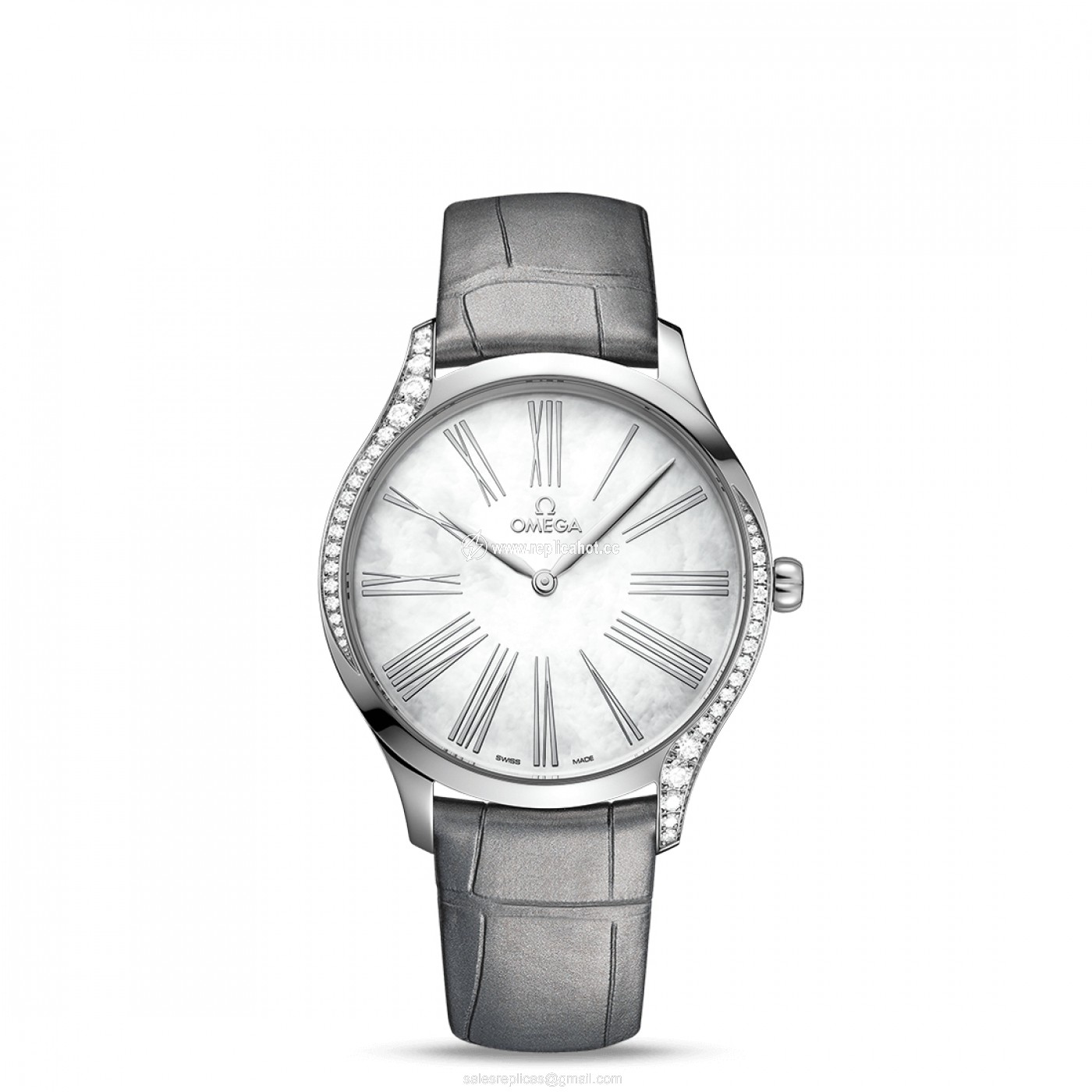 Omega De Ville 428.18.39.60.05.001 Manual Winding Womens Stainless Steel Grey
