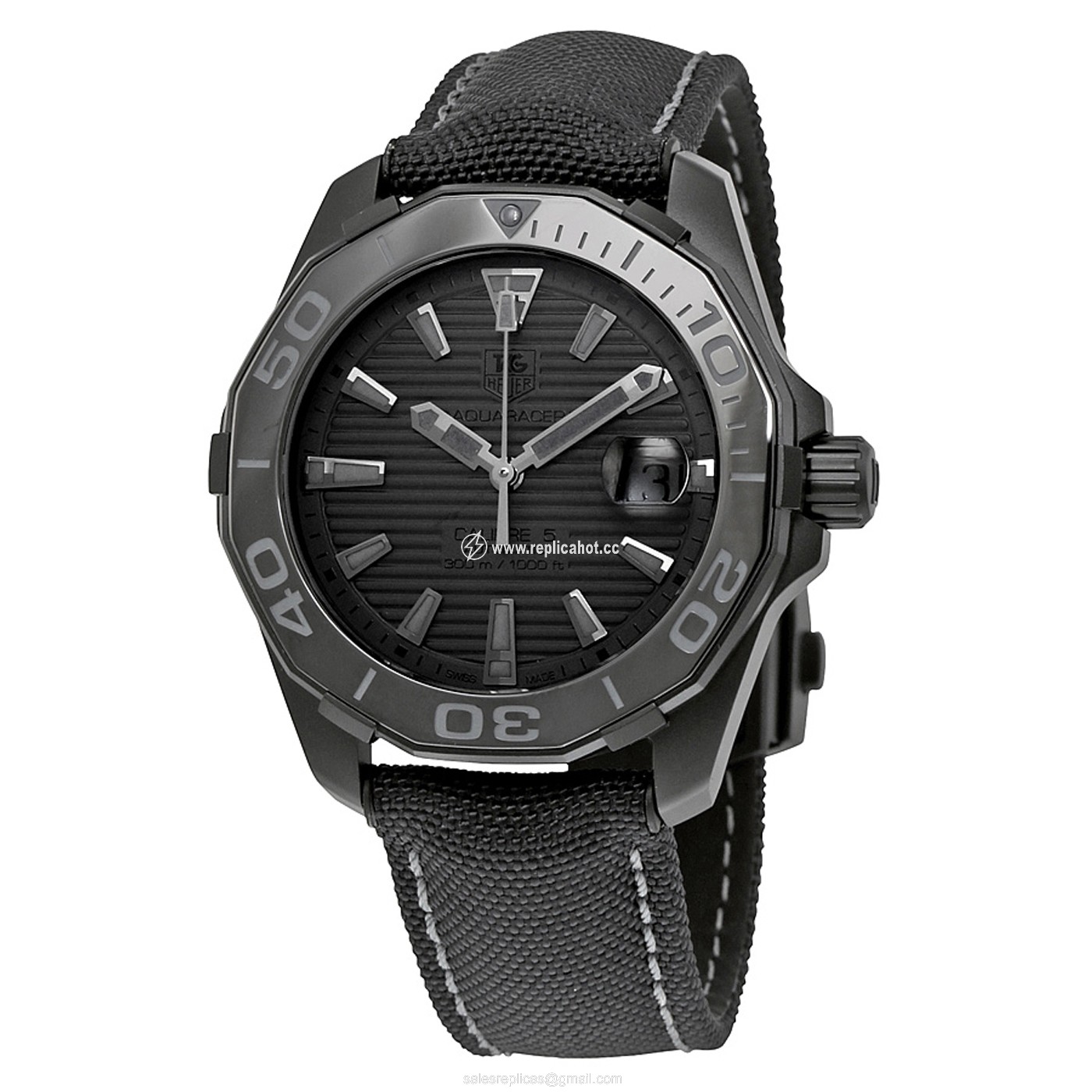Tag Heuer Aquaracer way218b.fc6364 Mechanical with automatic winding Men's Black Titanium Black